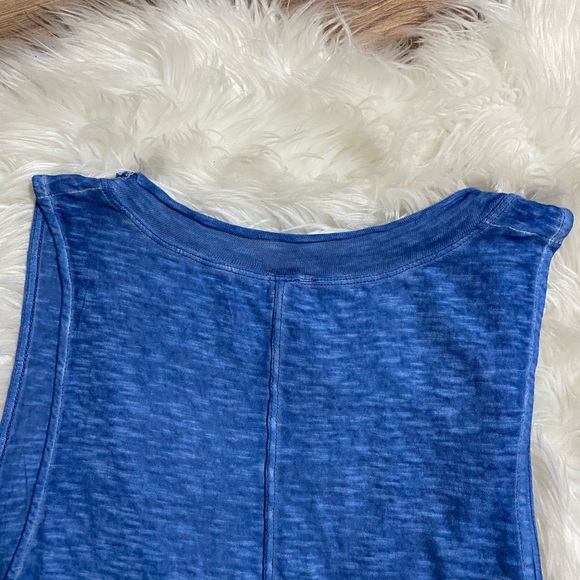We the Free | Free People Slouchy Blue Burnout Top - Picture 11 of 11